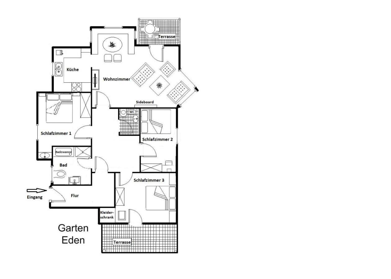 Ferienwohnung Garten Eden Sommer-Hornerbahnen Kostenlos Bolsterlang Exteriör bild